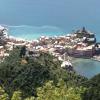 Vue aérienne d'un village les pieds dans l'eau